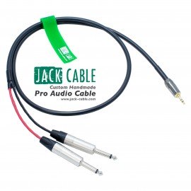 PROFESSIONAL Mini to Dual 1/4" TS Male Audio Cable