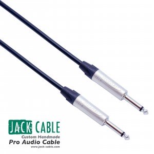 PROFESSIONAL UNBALANCED 1/4" TS Male to 1/4" TS Male Audio Cable